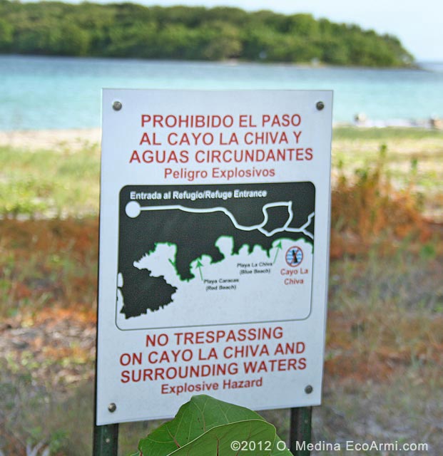 La Chiva Warning Sign - Vieques PR